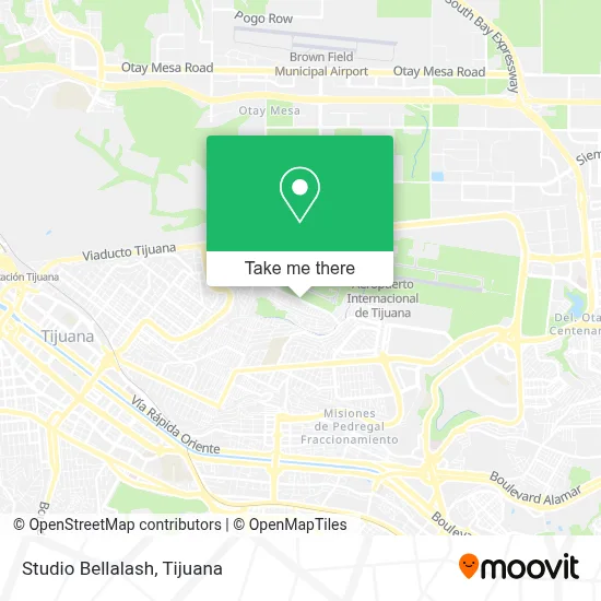 Studio Bellalash map