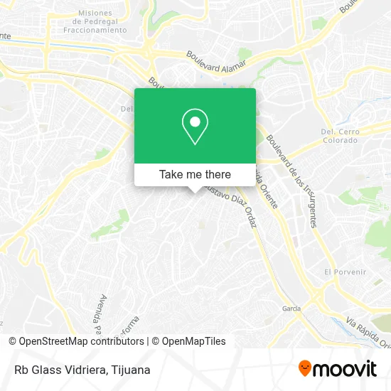 Rb Glass Vidriera map