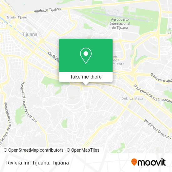 Riviera Inn Tijuana map