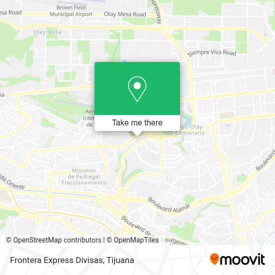 Frontera Express Divisas map