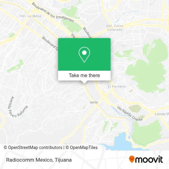 Radiocomm Mexico map