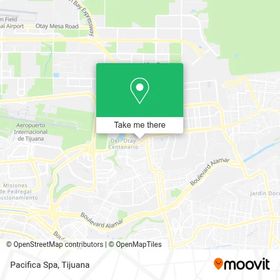 Pacifica Spa map