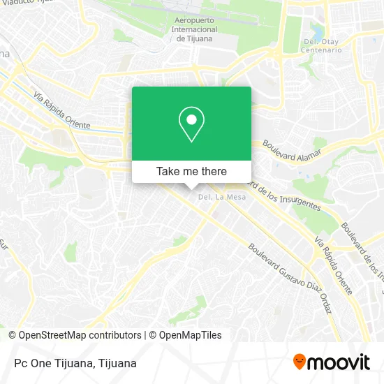 Pc One Tijuana map