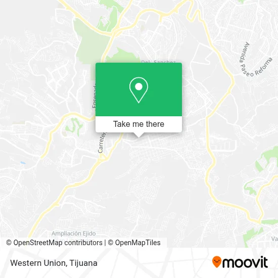 Western Union map