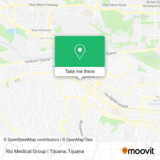 Rio Medical Group | Tijuana map