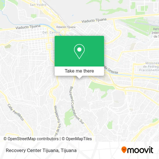 Recovery Center Tijuana map