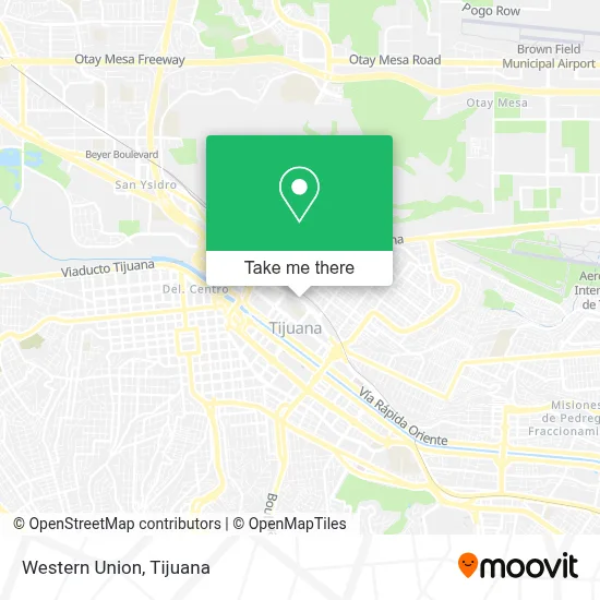 Western Union map
