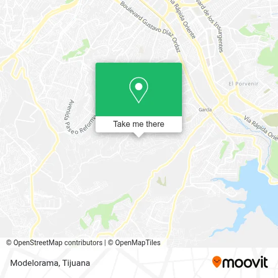 Modelorama map