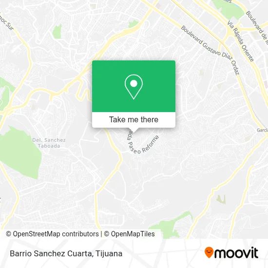 Barrio Sanchez Cuarta map