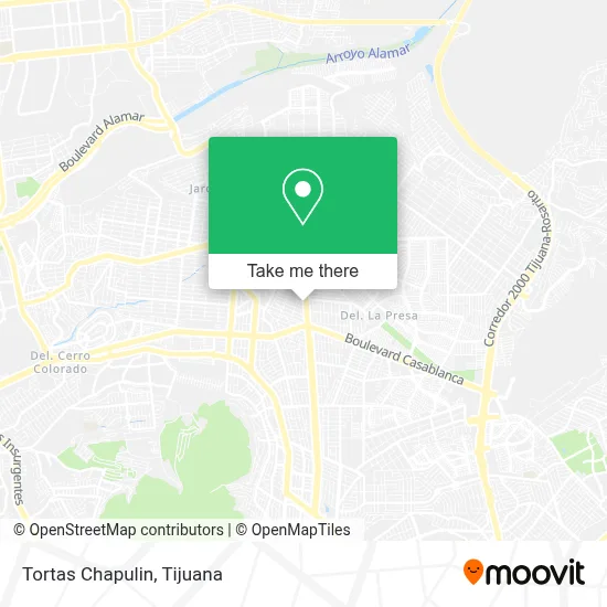Tortas Chapulin map