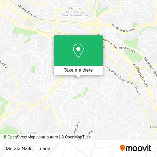 Meraki Nails map