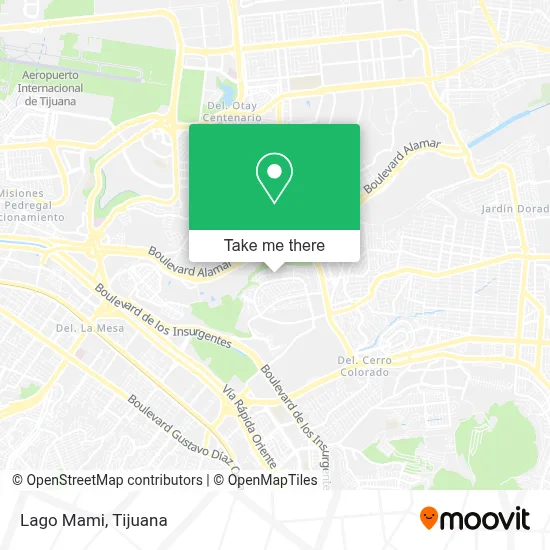 Lago Mami map