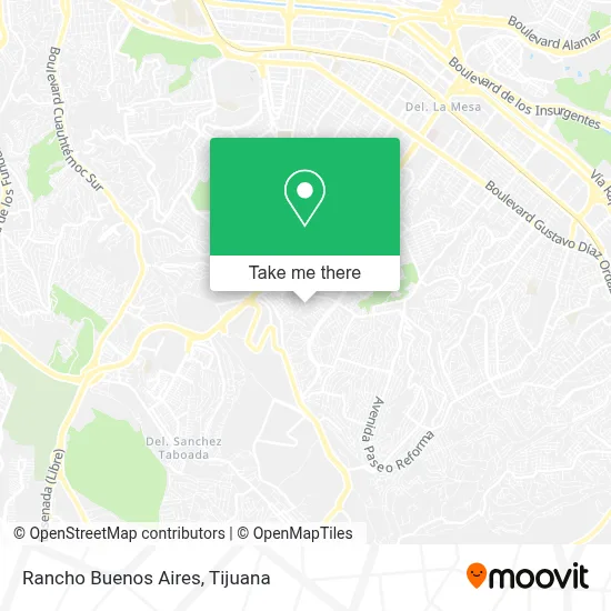 Rancho Buenos Aires map