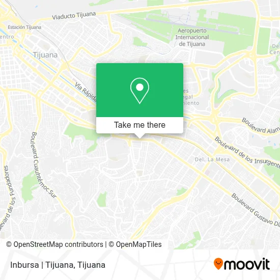 Inbursa | Tijuana map