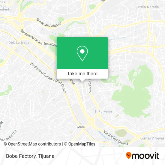 Boba Factory map