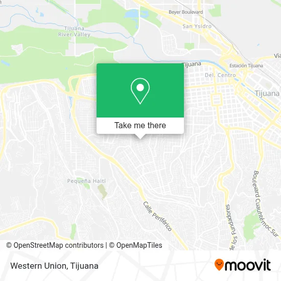 Western Union map
