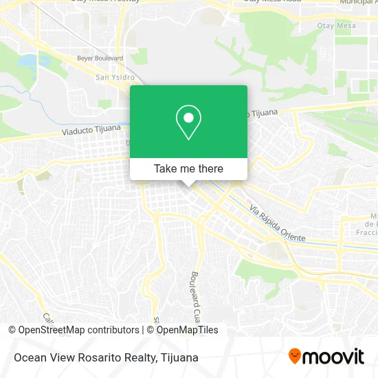 Ocean View Rosarito Realty map