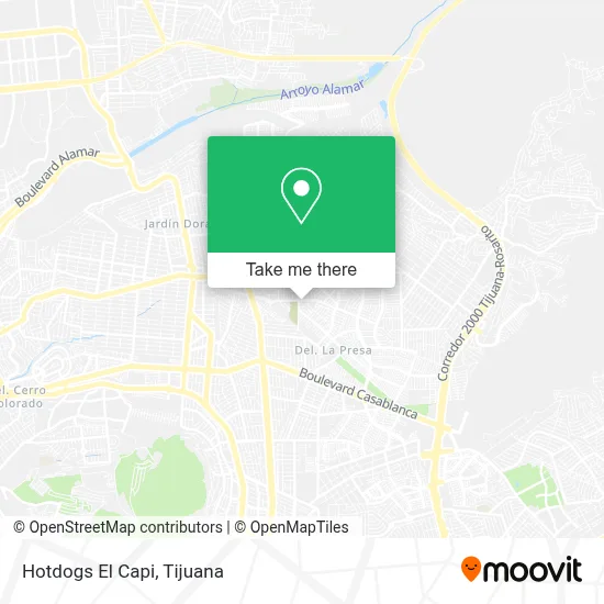 Hotdogs El Capi map