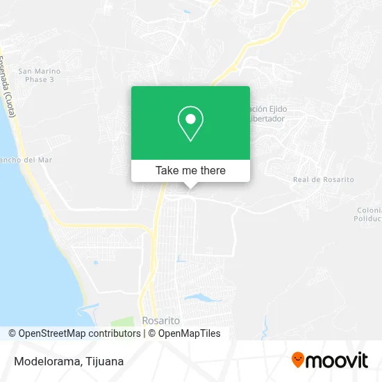 Modelorama map