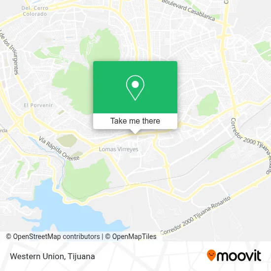 Western Union map