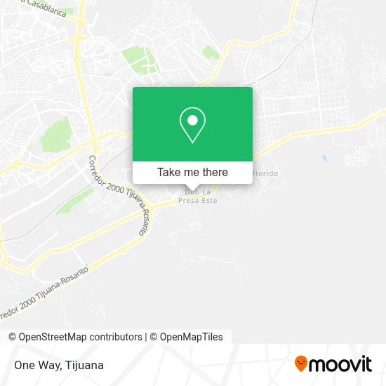 One Way map