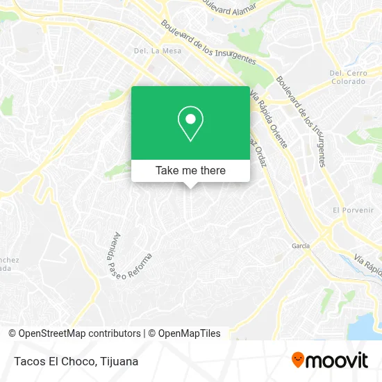 Tacos El Choco map