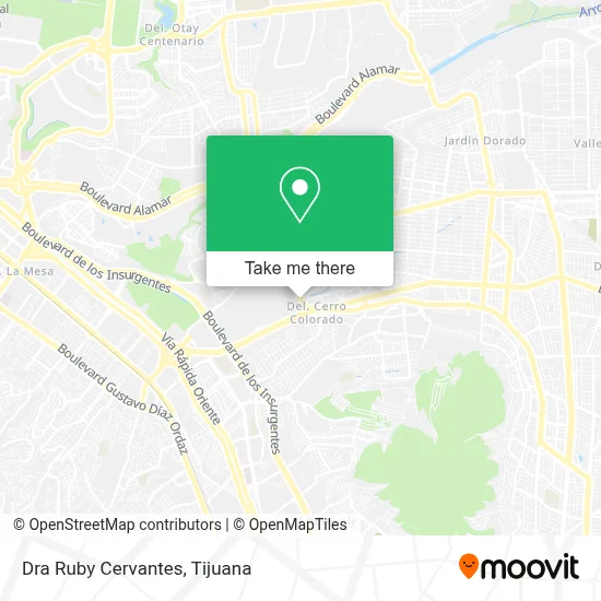 Dra Ruby Cervantes map