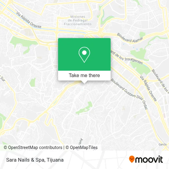 Sara Nails & Spa map