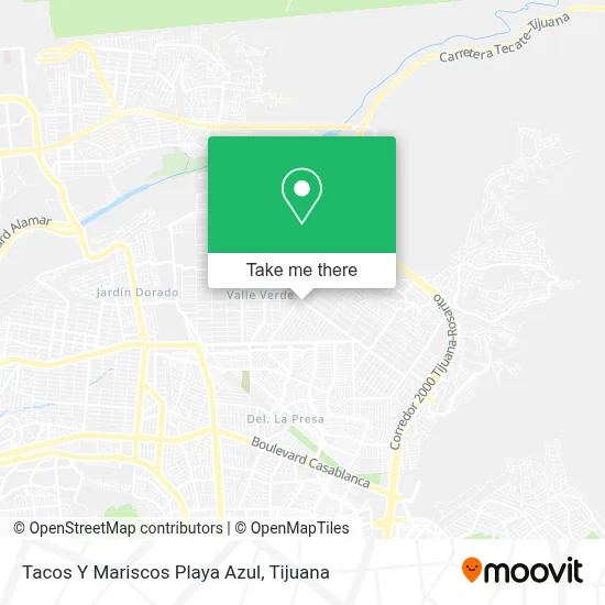 Tacos Y Mariscos Playa Azul map
