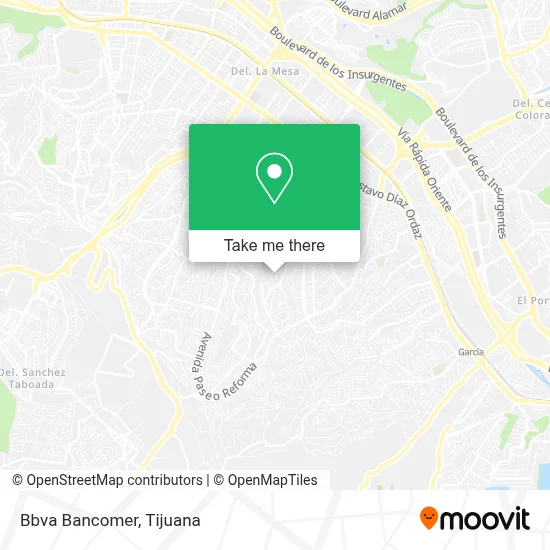 Bbva Bancomer map