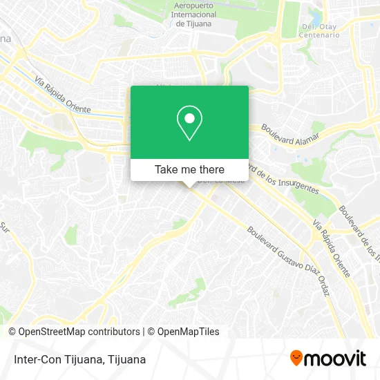 Inter-Con Tijuana map