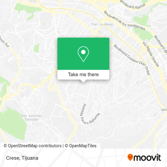 Crese map