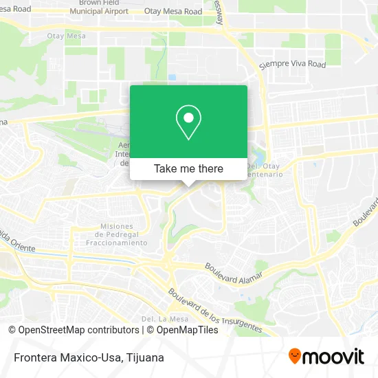 Frontera Maxico-Usa map