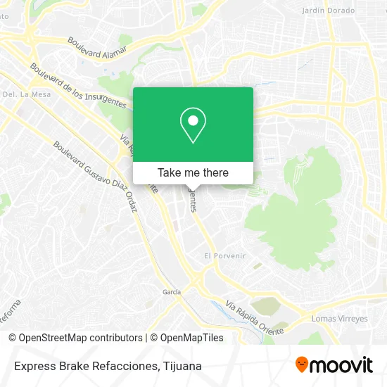 Express Brake Refacciones map