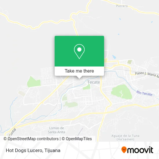 Hot Dogs Lucero map
