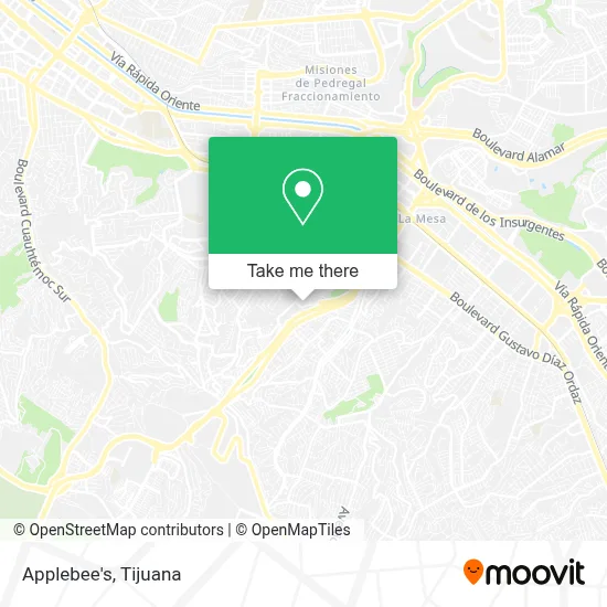 Applebee's map