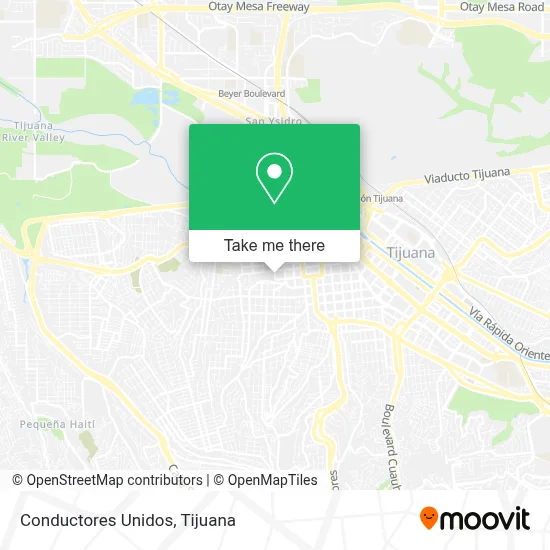 Conductores Unidos map
