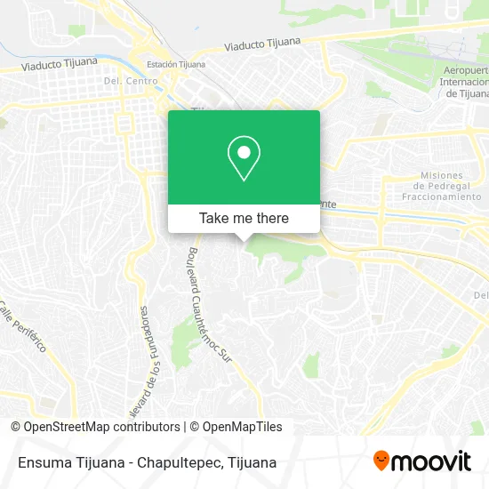 Ensuma Tijuana - Chapultepec map