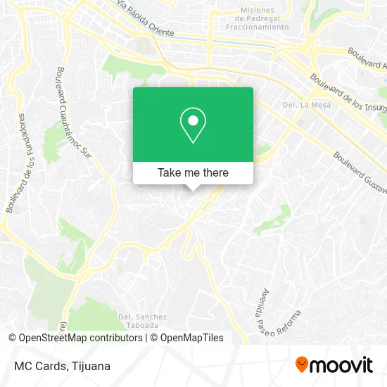 MC Cards map