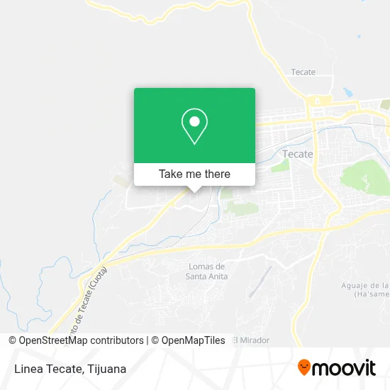 Linea Tecate map