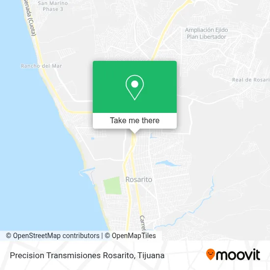 Precision Transmisiones Rosarito map