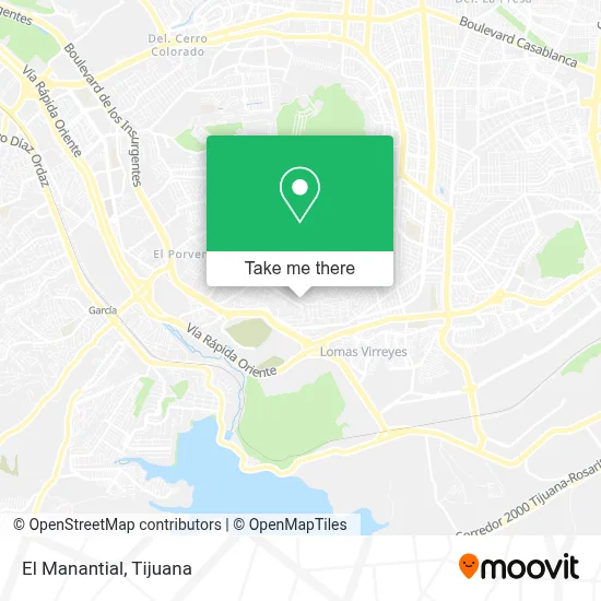 El Manantial map