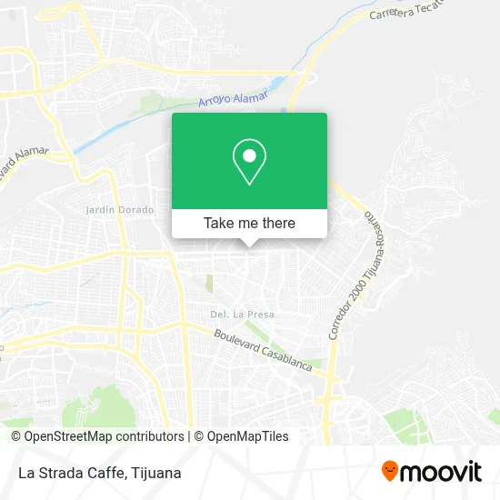 La Strada Caffe map