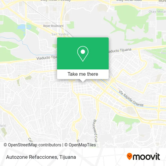 Autozone Refacciones map