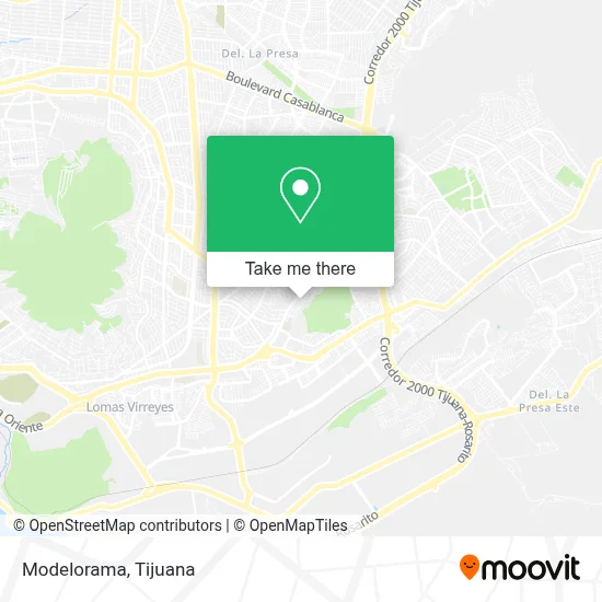 Modelorama map