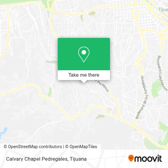 Calvary Chapel Pedregales map