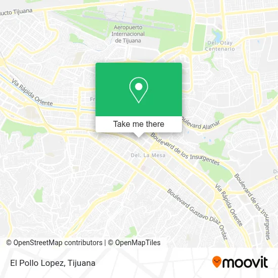 El Pollo Lopez map