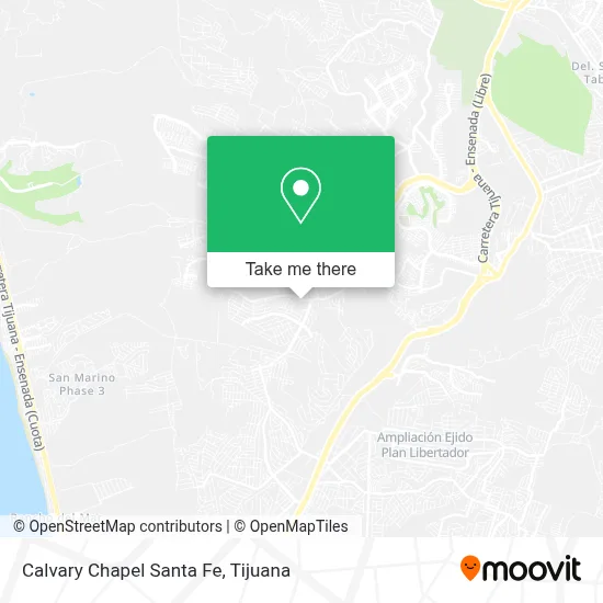 Calvary Chapel Santa Fe map