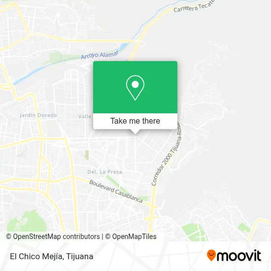 El Chico Mejía map