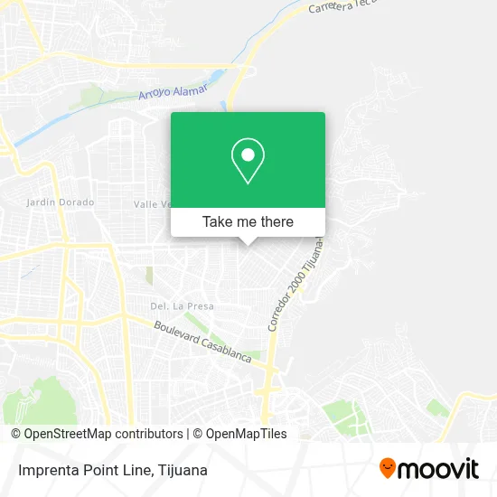Imprenta Point Line map